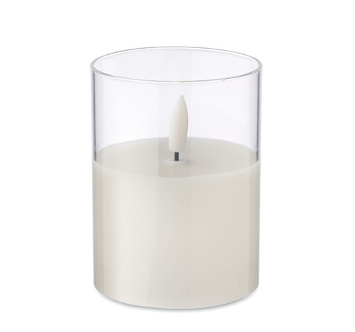 XANDLE+ - LED WAX CANDLE IN GLASS HOLDER