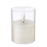 XANDLE+ - LED WAX CANDLE IN GLASS HOLDER