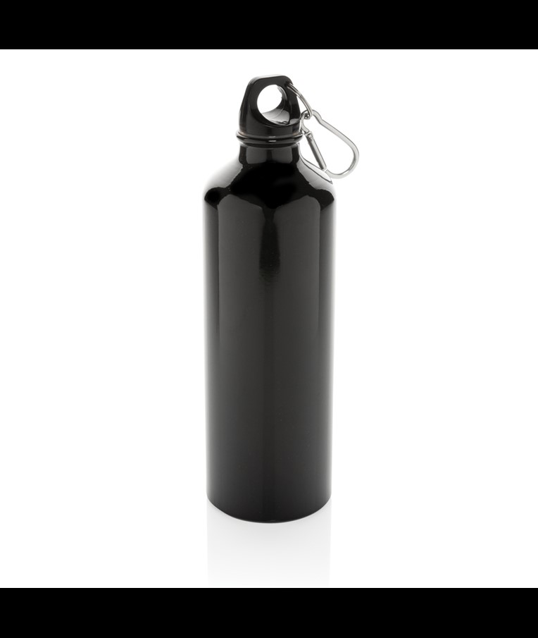 XL ALUMINIUM WATERBOTTLE WITH CARABINER
