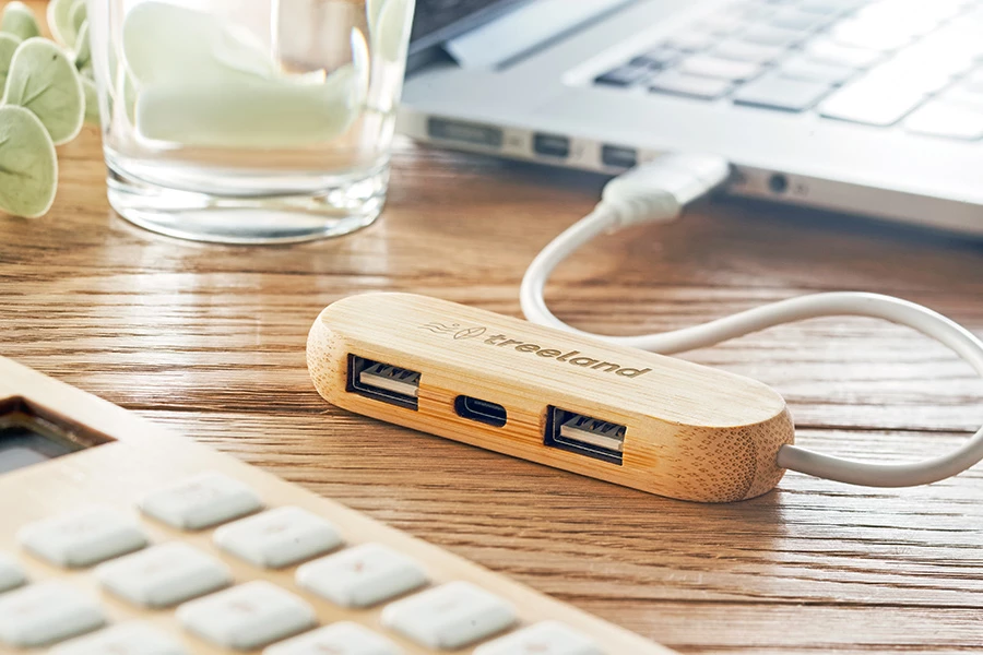 vina c - hub usb 3 ports avec double entrée