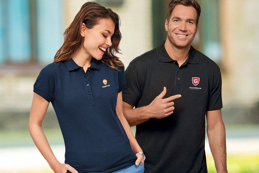 branding of promotional polo shirts