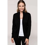 KARIBAN LADEIES ZIP CARDIGAN