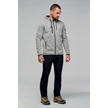 MEN'S HEATHER HOODED JACKET