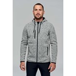 MEN'S HEATHER HOODED JACKET