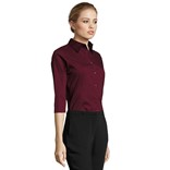 CHEMISE FEMME STRETCH MANCHES 3/4 EFFET SOLS