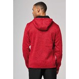 MEN'S HEATHER HOODED JACKET