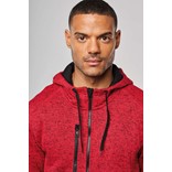 MEN'S HEATHER HOODED JACKET