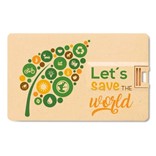 USB MEMORY STICK CREDIT CARD FROM STRAW/PP CASING