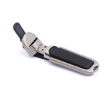 METAL USB FLASH DRIVE WITH LEATHER CLOSUR