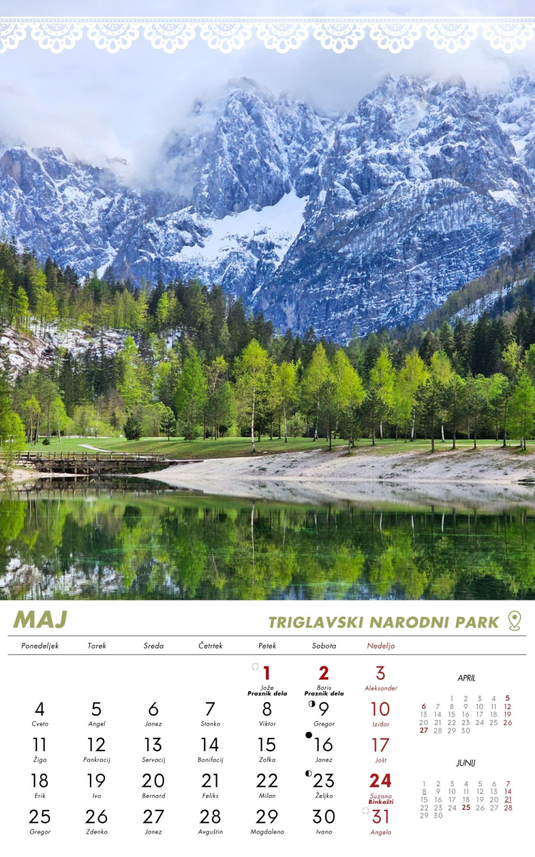 KALENDAR SLOVENIJA 2025