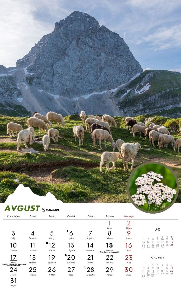 KALENDAR SLOVENSKE GORE 2025