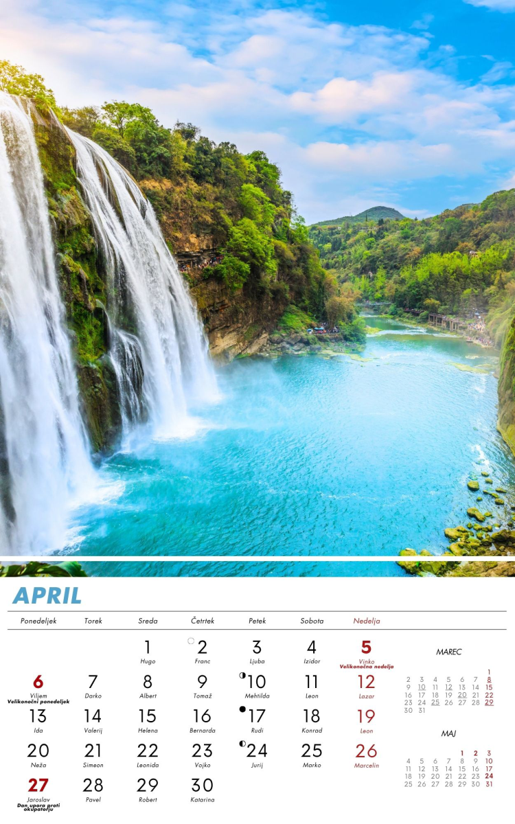 KALENDAR VODE SLOVENIJE 2025