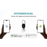KEYCHAIN WITH WORLDWIDE LOCATING KEYFINDER DUAL