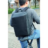 MADRID ANTI-DIEBSTAHL RFID USB LAPTOP-RUCKSACK, SCHWARZ