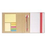 QUINCY - NOTEBOOK W/ STICKYNOTES & PEN 