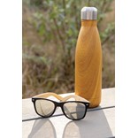 VACUUM INSULATED SS BOTTLE WITH WOOD PRINT