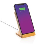 FSC®CERTIFIED BAMBOO 5W WIRELESS CHARGING STAND