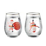 NOEL - SET DE 2 VERRES DE NOËL
