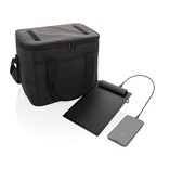 PEDRO AWARE™ RPET DELUXE COOLER BAG WITH 5W SOLAR PANEL