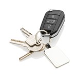 RCS RECYCLED ZINC ALLOY RECTANGLE KEYRING