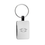 RCS RECYCLED ZINC ALLOY RECTANGLE KEYRING