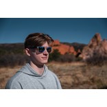 GLEAM SONNENBRILLE AUS RCS REC. PC MIT VERSPIEGELTEN GLÄSERN