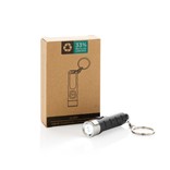 GLOBIX RCS RECYCLED PLASTIC USB RE-CHARGEABLE KEYCHAIN TORCH