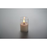 XANDLE - LED WAX CANDLE IN GLASS HOLDER