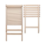 MARINERO-FOLDABLE WOODEN BEACH CHAIR