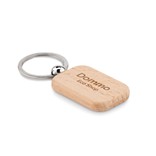 POTY WOOD - RECTANGULAR WOODEN KEY RING