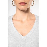 T-SHIRT MANCHES LONGUES COL V KARIBAN FEMME