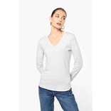 T-SHIRT MANCHES LONGUES COL V KARIBAN FEMME