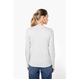 T-SHIRT MANCHES LONGUES COL V KARIBAN FEMME