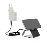 SUPPORT DE CHARGE MAGNÉTIQUE SANS FIL 15W TERRA ALUMINIUM