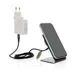 SUPPORT DE CHARGE MAGNÉTIQUE SANS FIL 15W TERRA ALUMINIUM