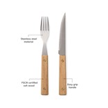 8 DELNI SET JEDILNEGA PRIBORA ZA ŽAR VINGA PASO