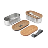 TUPPERS BENTO DOBLE DE ACERO INOXIDABLE BLACK+BLUM